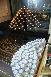 Candle offerings in the Kaiser Wilhelm Memorial Church